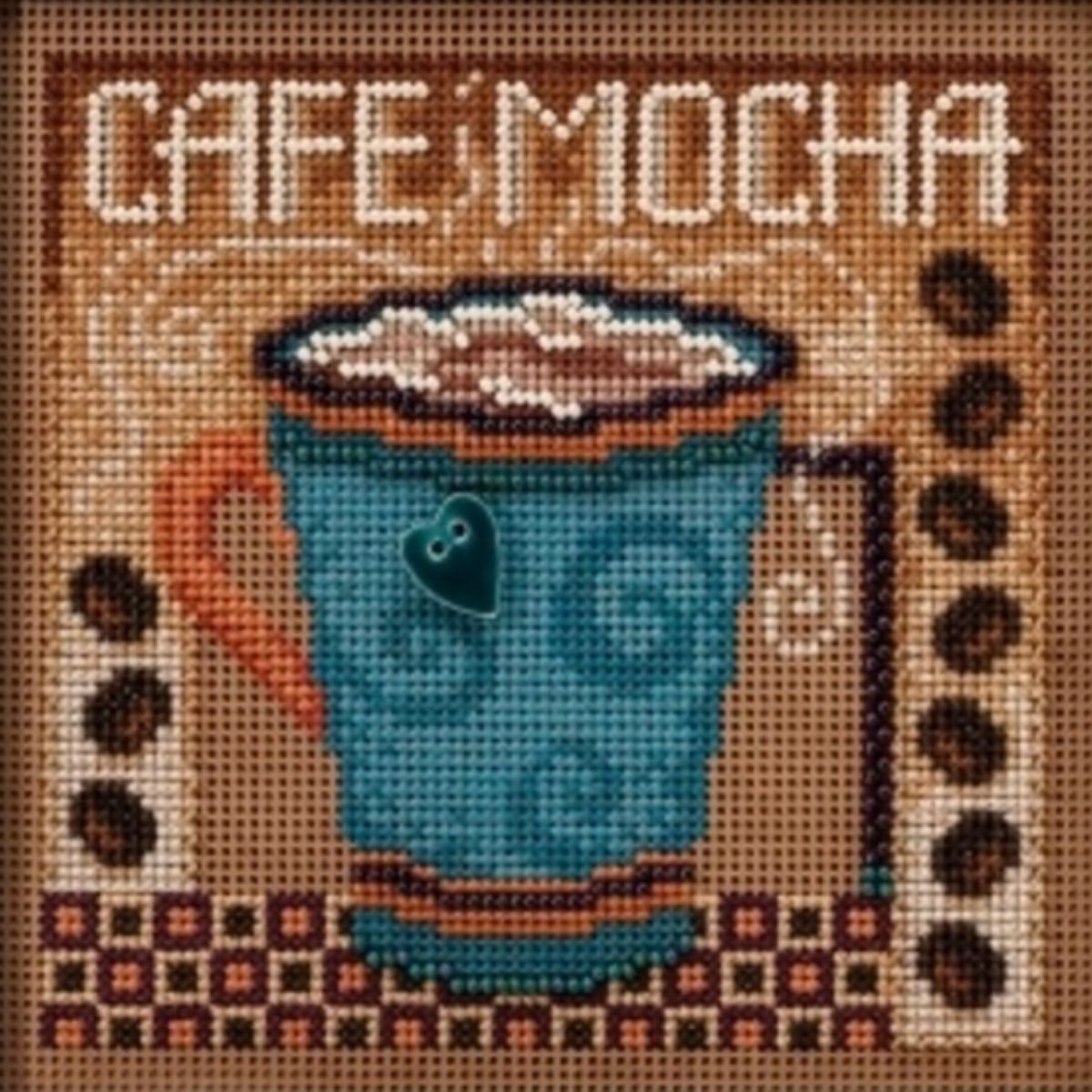 Coffee cross stitch pattern PDF, Coffee cup modern cute easy cross stitch  pattern for beginners. Cross stitch tea cups .: generic: : Books